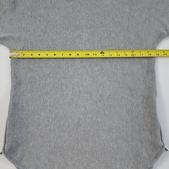 Michael Kors Women's Grey Knit Pullover Longline Sweater Side Zips Cotton Size M - Picture 11 of 13